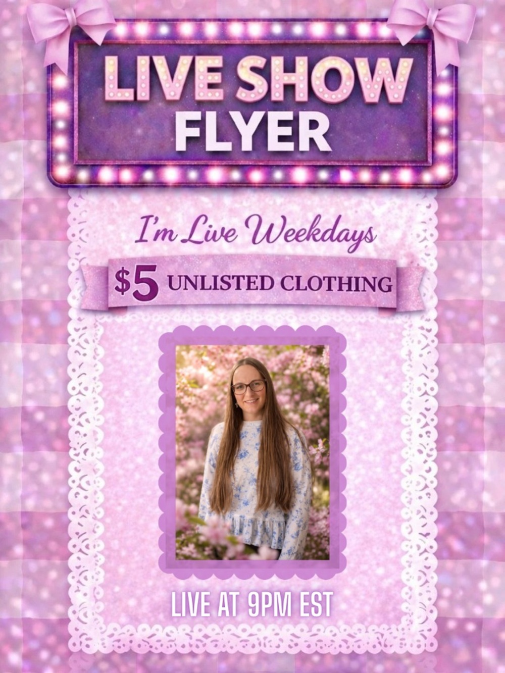 🎀Live Show Flyer🎀  | Unlisted Clothing 👗